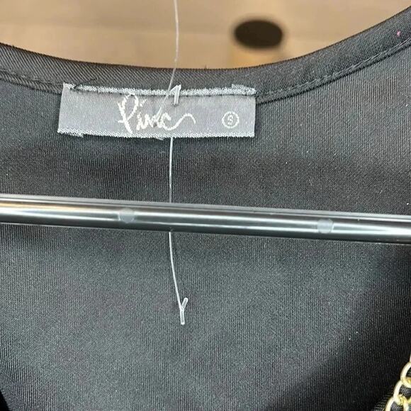 Pinc Fit and flare black skater dress Size Small - Picture 5 of 6